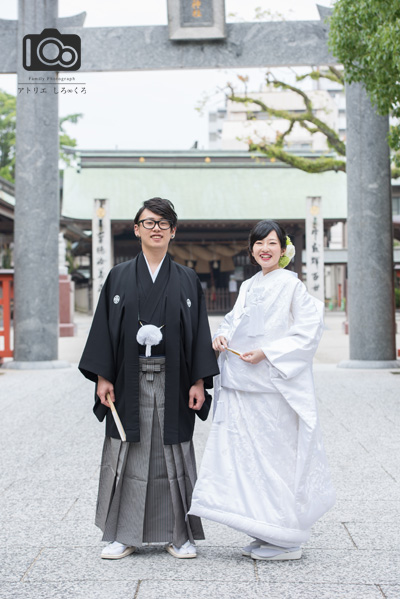 十日恵比須神社さんでの挙式を撮影させていただきました